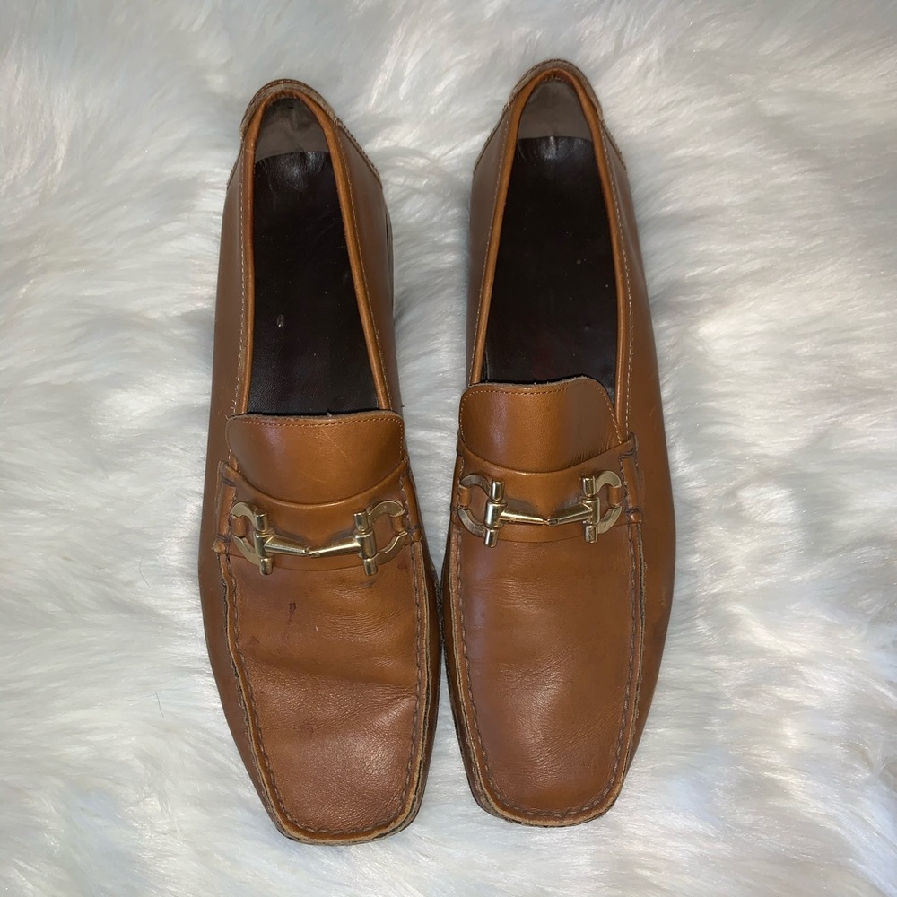 Salvatore Ferragamo classic brown camel loafers 11